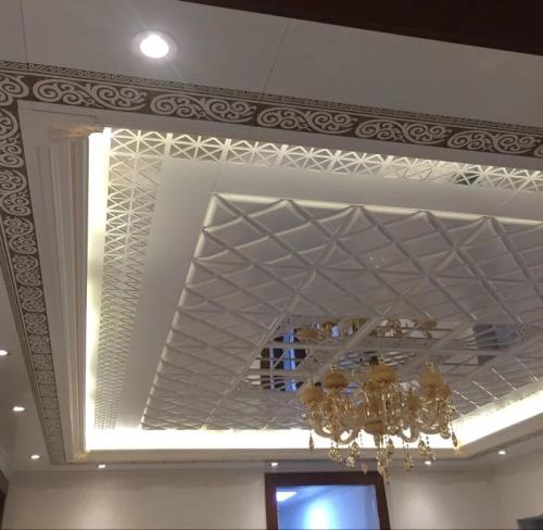 鋁扣板客廳效果圖-中式鋁扣板吊頂效果圖