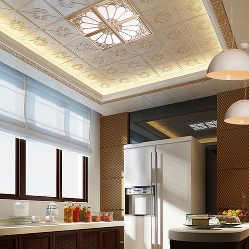 鋁扣板拼花-怎么裝鋁扣板集成吊頂