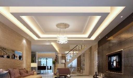 鋁扣板做三級吊頂-鋁扣板吊頂三級吊頂-三級鋁扣板吊頂圖片