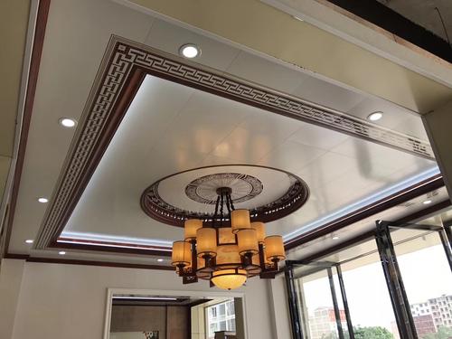 鋁扣板圓吊頂效果圖-開放式陽臺可以用鋁扣板吊頂嗎