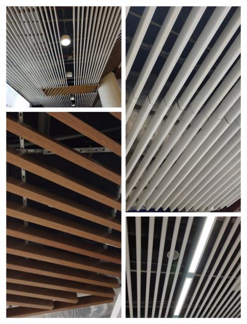 鋁方通吊頂和鋁扣板吊頂對比-鋁方通和鋁格柵