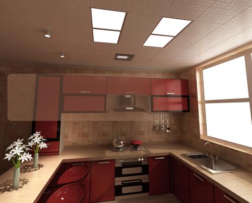 韓派集成吊頂-鋁扣板吊頂清潔分區做