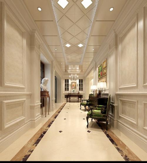 過道鋁扣板吊頂效果圖-鋁扣板吊頂過道效果圖-過道用鋁扣板吊頂效果圖