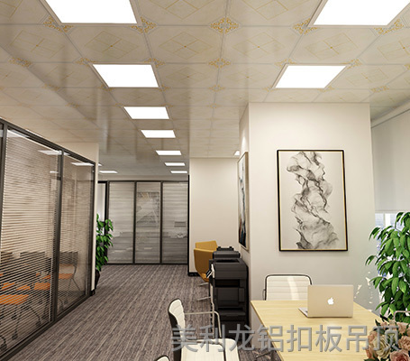 彩涂餐廳飯堂鋁扣板效果圖