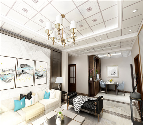 客廳鋁扣板吊頂 客廳鋁扣板吊頂