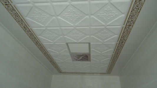 客廳餐廳集成吊頂效果圖-大廳鋁扣板吊頂效果圖這樣裝