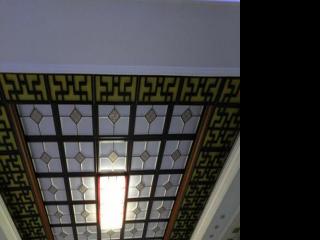 大廳吊頂鋁扣板圖片-中式鋁扣板吊頂效果圖