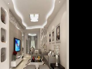 鋁扣板客廳半吊效果圖-客廳裝鋁扣板吊頂好看嗎